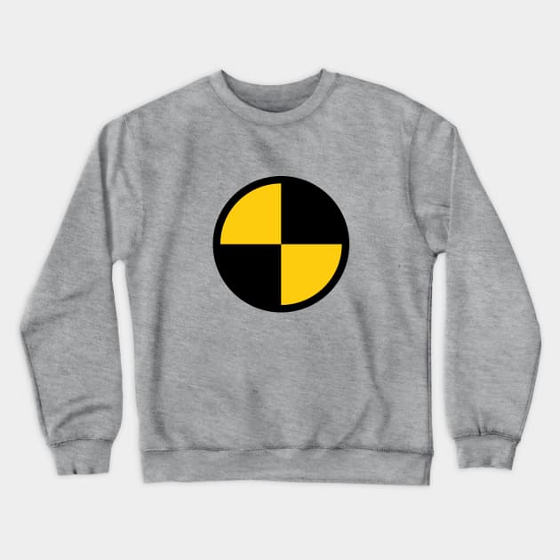 Crash Test Symbol Crewneck Sweatshirt by avperth